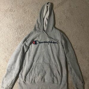 Champion Heather Gray Pullover Hoodie